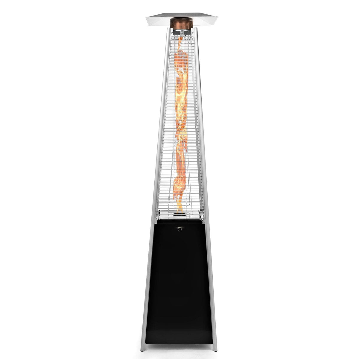 Outdoor Propane Patio Heater - Commercial LP Gas Porch & Deck Heater - Black