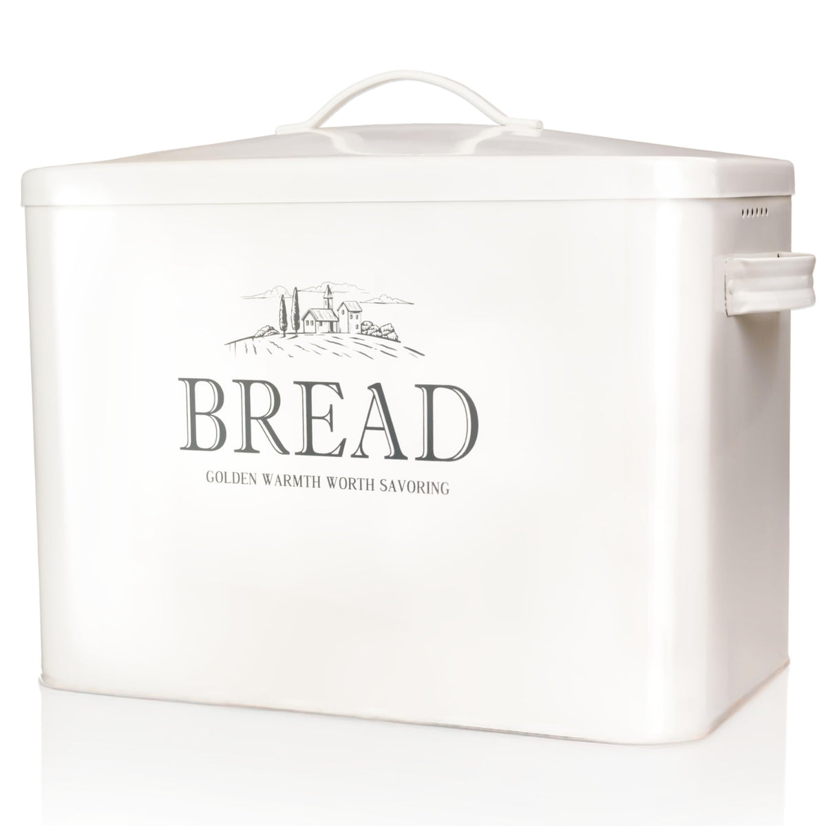 Bread Box - Extra Large Metal Countertop, Farmhouse