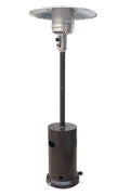 BTU Bronze Propane Patio Heater with Wheels and Round Tabletop Design