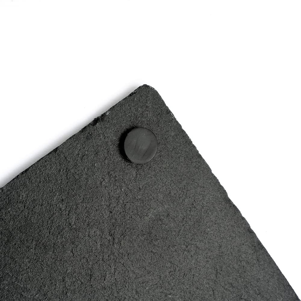 16x12in Large Slate Cheese Board for Meat, Cheese, Appetizers - Slate Platter with 2 Chalks - Perfect warming