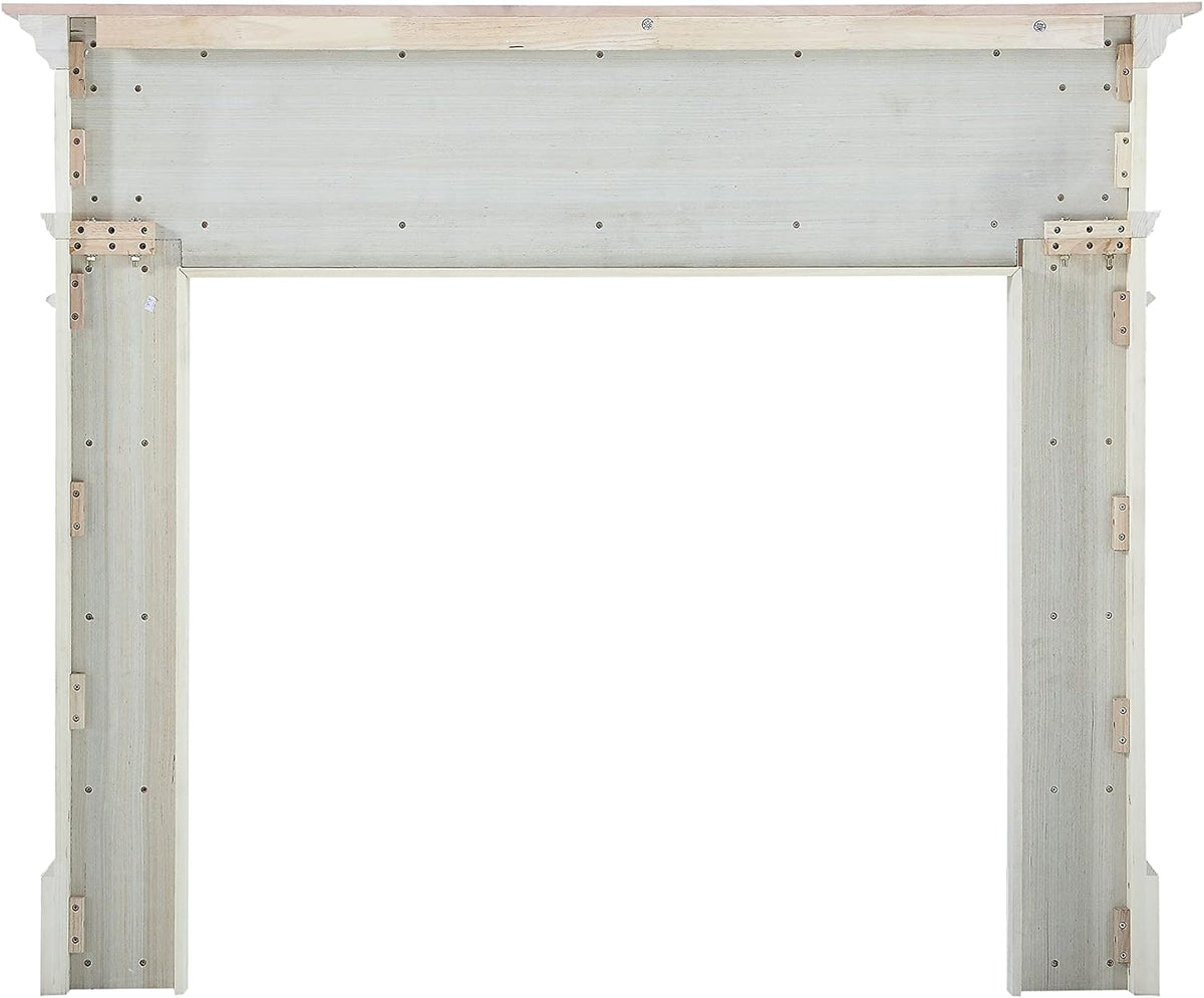 Bold Yet Unpretentious and Homey Wood Mantel Surround, 56", Unfinished
