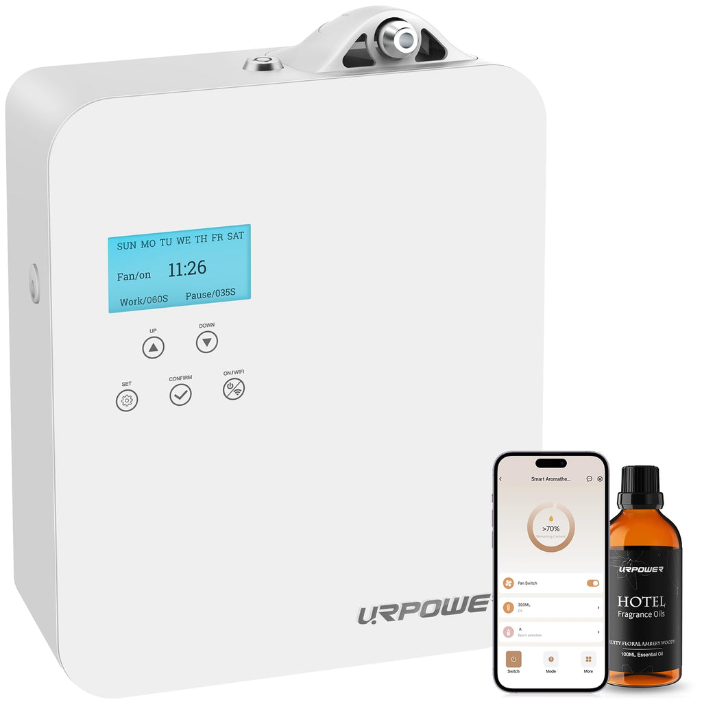 300mL Waterless Essential Oil Diffuser, Cold-Air Scent Diffuser