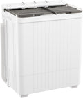 Portable Washing Machine, 28 Lbs Capacity Twin Tub Washing Machine, 18lbs Washer and 10lbs Spinner Combo, Compact