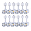 12 Pack LED Track Lighting Heads 6.5W White 3000K Warm White
