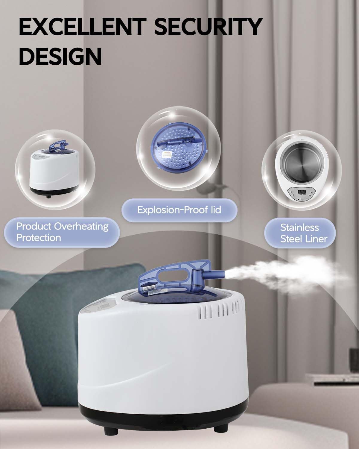 Sauna Steamer Machine, Portable Sauna Steamer, Steam Generator for Sauna