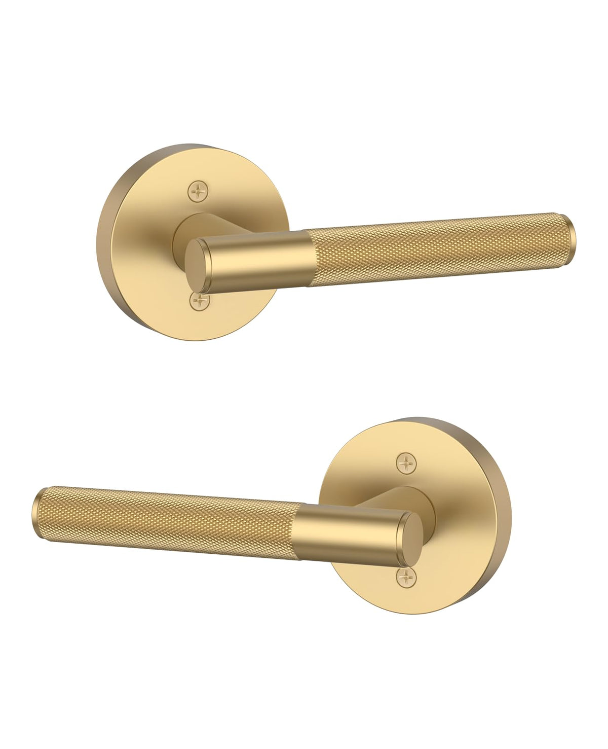 2 Pack Champagne Bronze Dummy Interior Door Handles