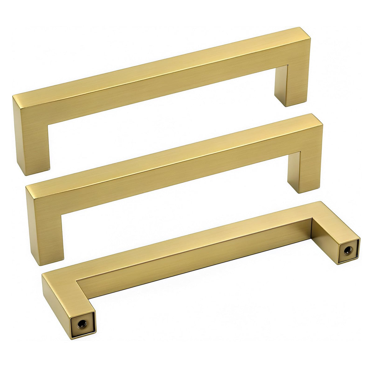 1 Pack 4 Inch Gold Cabinet Handles Brushed Gold Cabinet Pulls