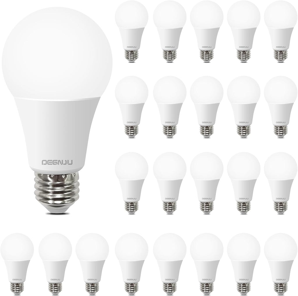 A19 Light Bulbs, 100 Watt Equivalent LED Bulbs, 5000K Daylight Light Bulbs, 1500 Lumen, E26 Standard Base