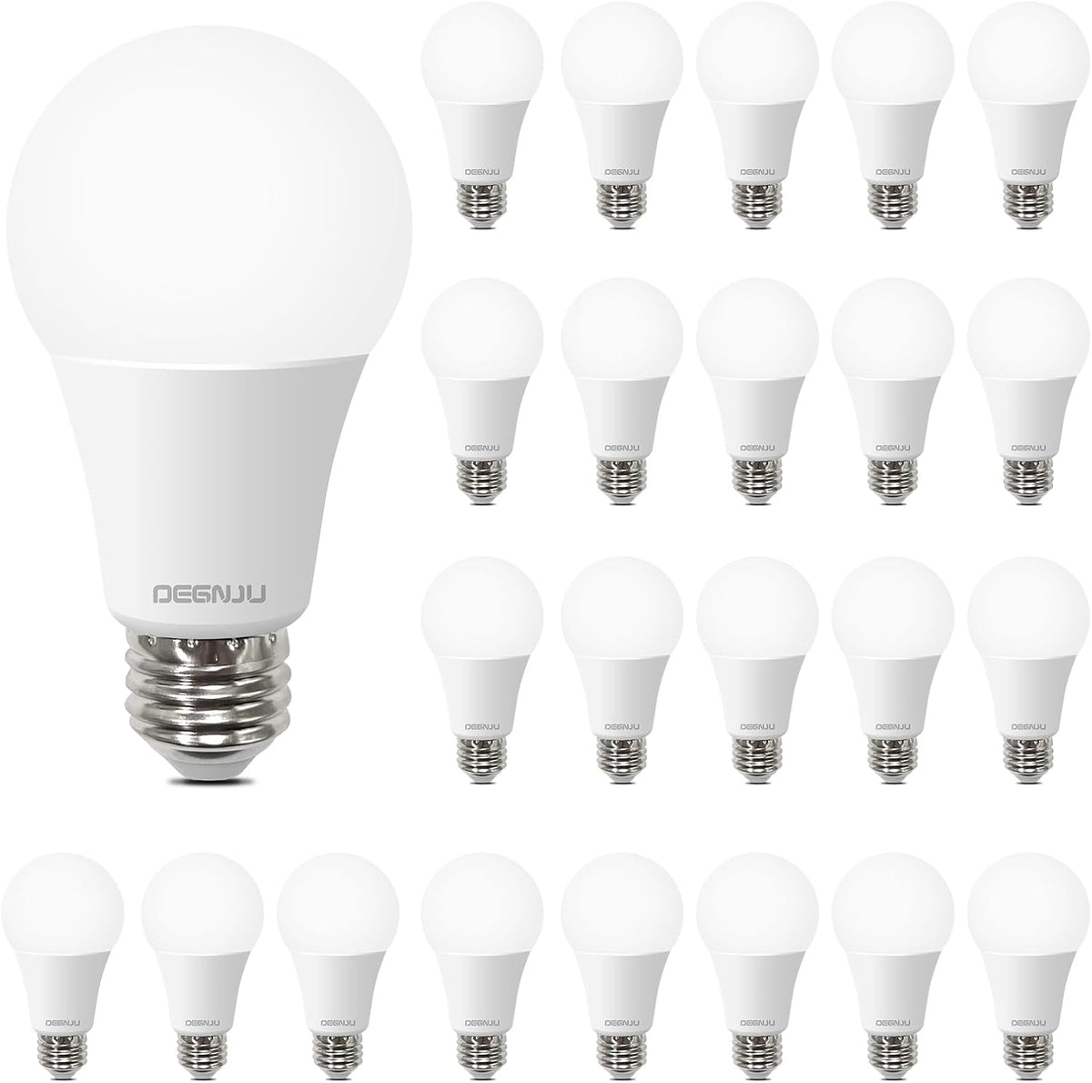 A19 Light Bulbs, 100 Watt Equivalent LED Bulbs, 5000K Daylight Light Bulbs, 1500 Lumen, E26 Standard Base