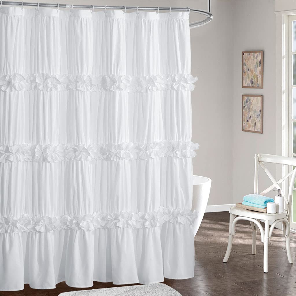 Victorian White Ruffle with 12 Buttonholes