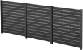 50" W x 48" H Privacy Screens Fence Panel Specifically for Hard Surfaces, Aluminum Post, Air Conditioner Fence Panels