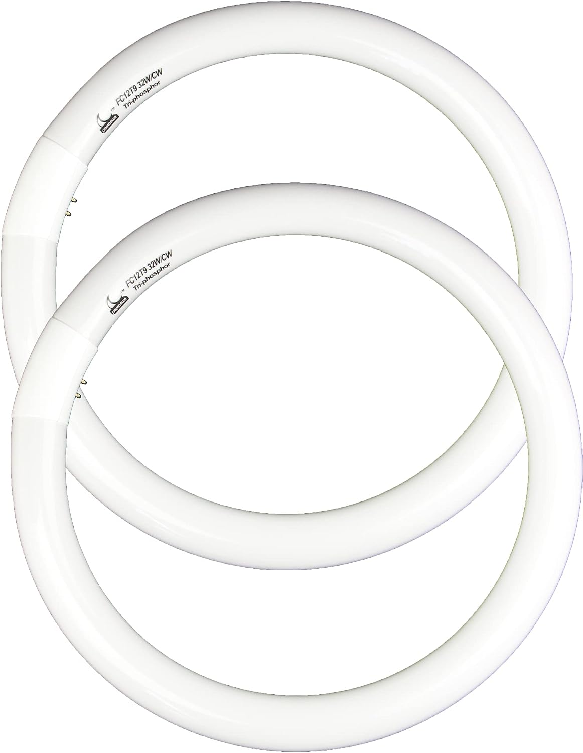 32W Cool White Round Fluorescent Light Bulb, 12 Inch T9 32 Watts Circular Bulbs, 12'' FCL 32 Circline Bulb