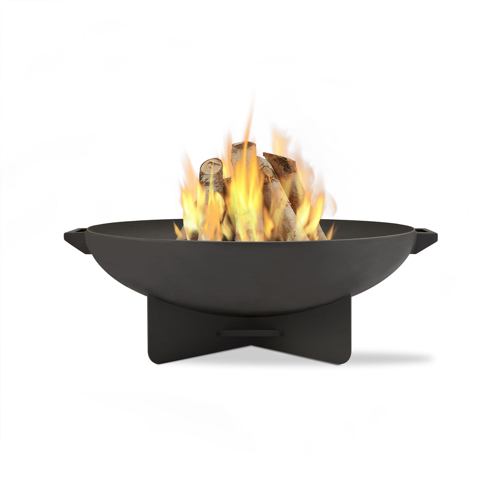 Anson 36" Round Patio Wood Burning Outdoor Fire Pit, Heavy-Gauge Steel Fire Pit for Backyard, Porch, Deck, Camping.