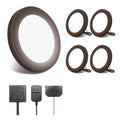 Wired LED Puck Lights, 4 Pack, Plug-in Under Cabinet Lighting
