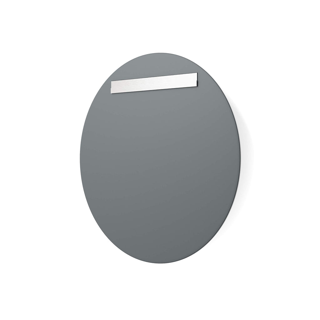 Frameless Round Mirror, 18" Diameter Circle Bathroom Wall Mirror w/Beveled Edge