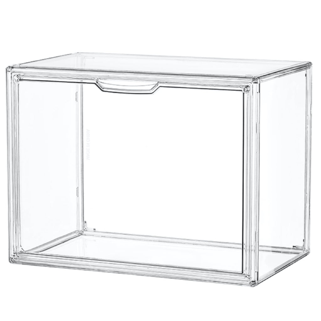 Clear Acrylic Display Case, Stackable Plastic Storage Bins, X-Large