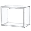 Clear Acrylic Display Case, Stackable Plastic Storage Bins, X-Large