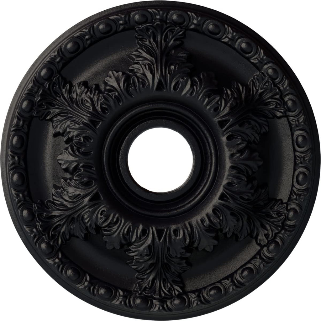Granada Ceiling Medallion, Steel Gray