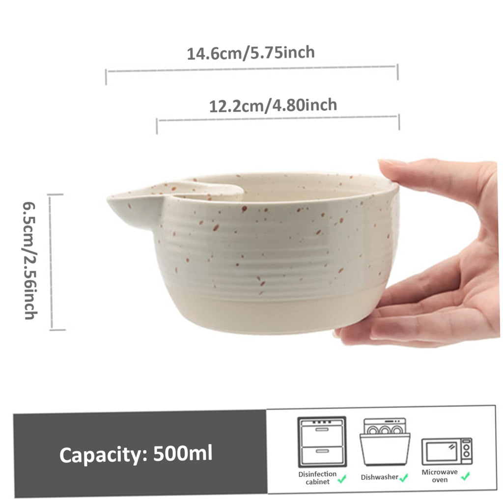 Dipping Bowls, Chip and Dip Bowl, Ceramic Divided Sauce Bowls, Non-Slip Dumpling Plate, Easy to Clean Serving Plates