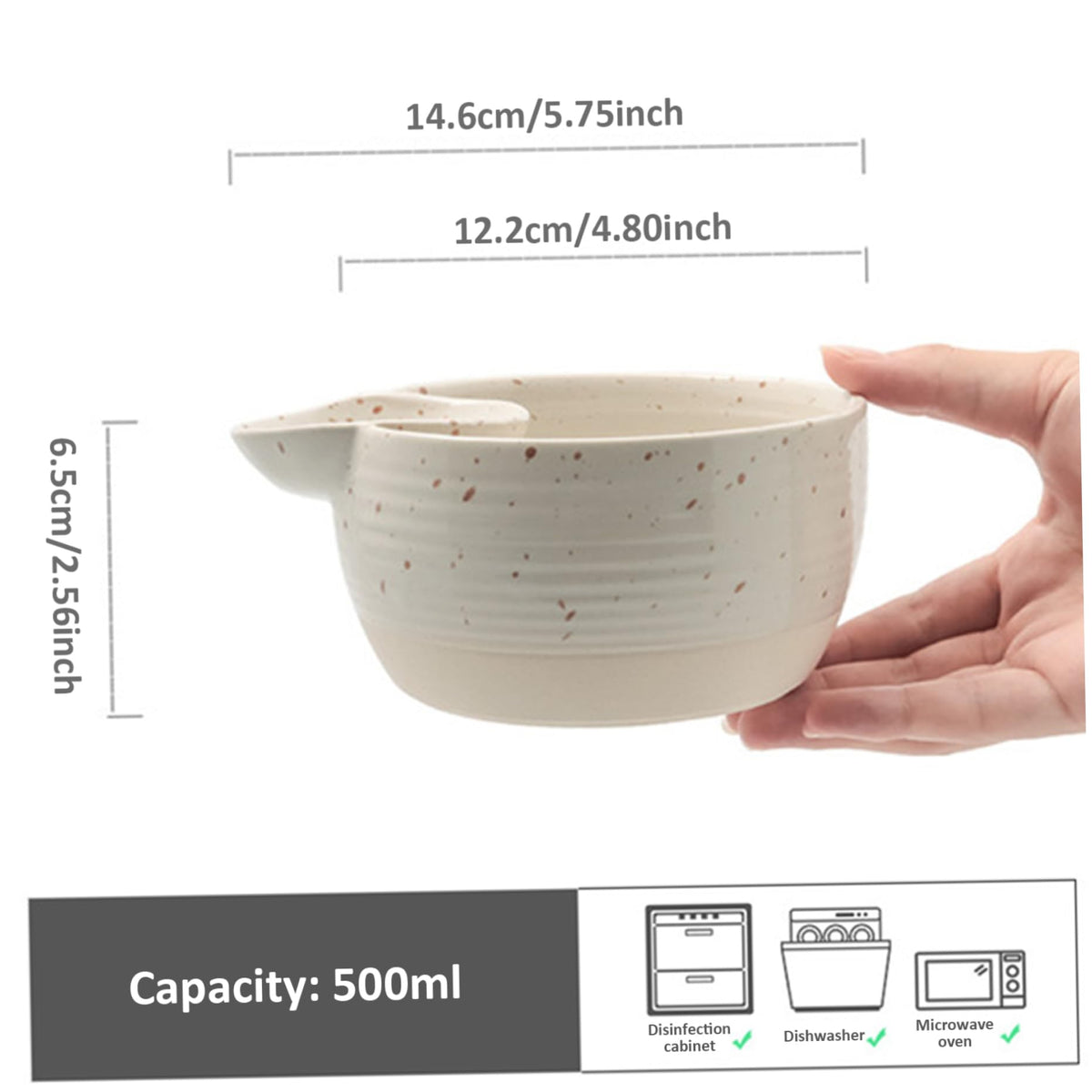 Dipping Bowls, Chip and Dip Bowl, Ceramic Divided Sauce Bowls, Non-Slip Dumpling Plate, Easy to Clean Serving Plates