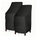 Outdoor Chair Covers, High Back Waterproof, Heavy Duty Patio Furniture Covers, Stackable Outdoor Bar Stool Covers