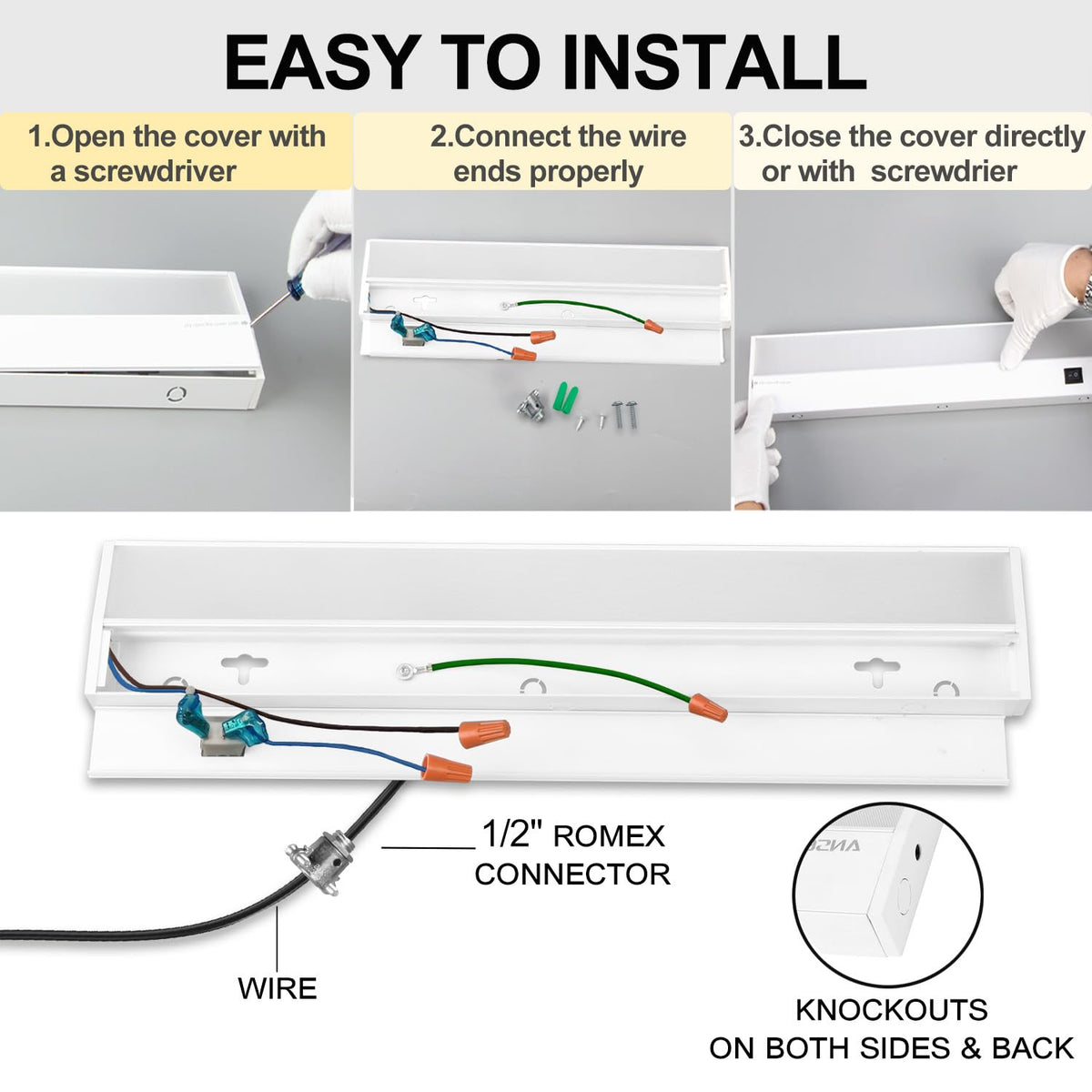 Of Under Cabinet Lighting Hardwired, 12IN 10W 666LM, Dimmable Led Light /Bar/Closet, CRI>92, R9>90, 5 Color