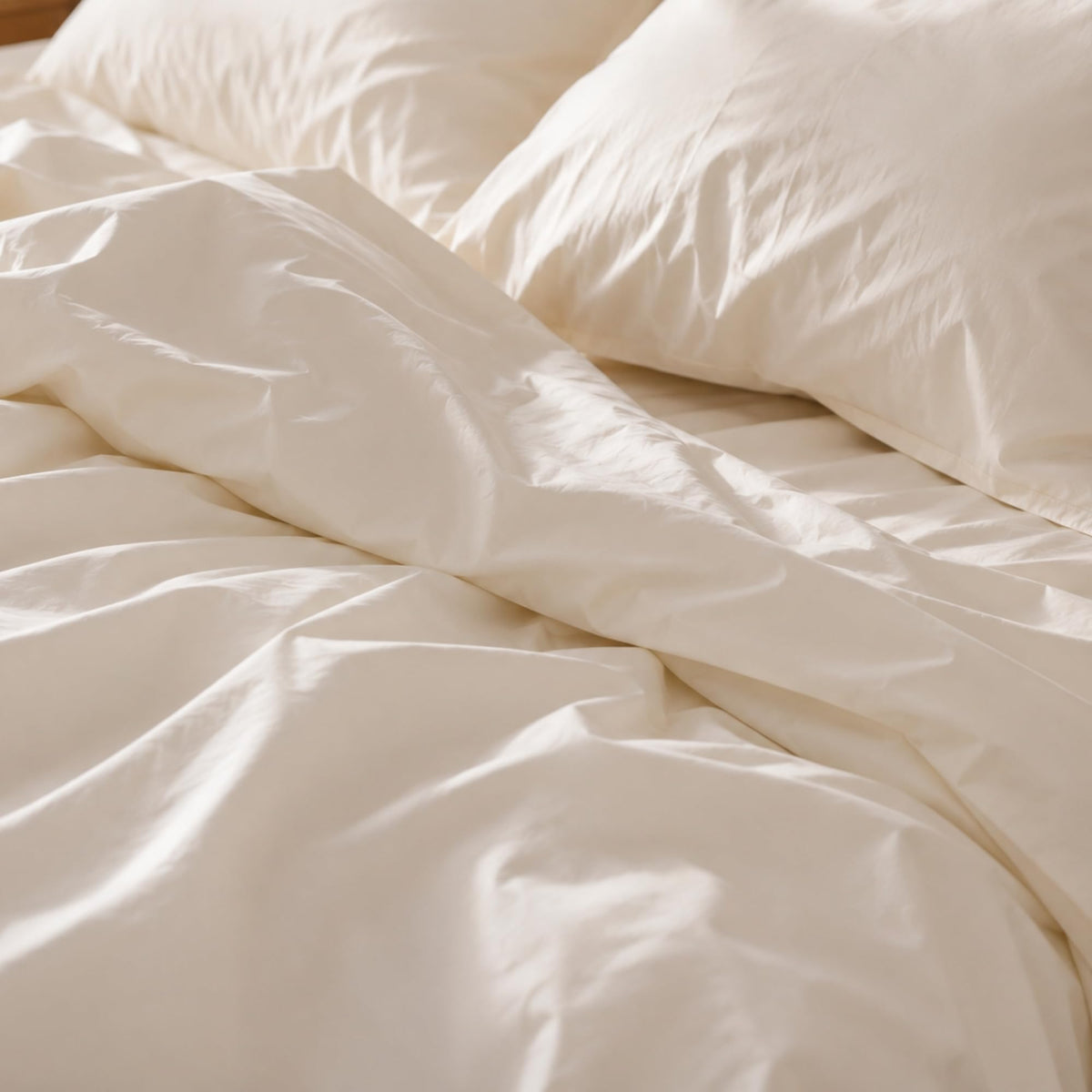 Certified 100% Organic Cotton Sheet Set - Premium Long-Staple Cotton Percale Weave, Cool & Breathable Luxury