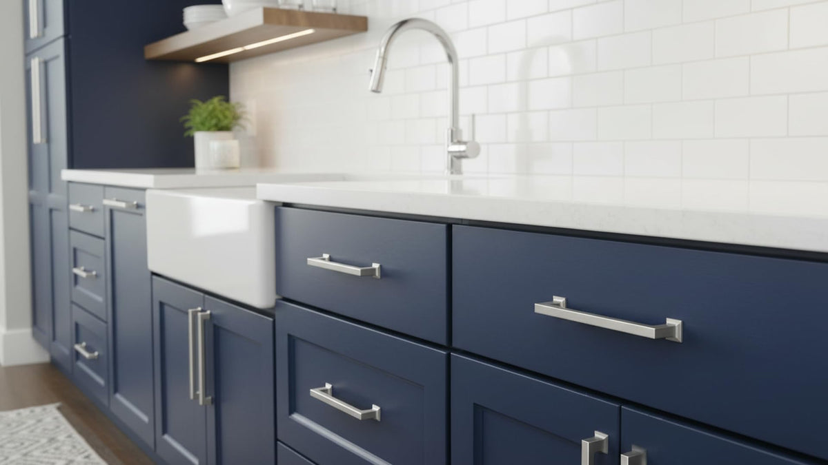 6" Brushed Satin Nickel Cabinet Pulls 10 Pack, AL3046SN