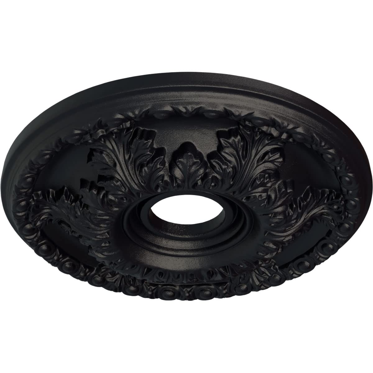 Granada Ceiling Medallion, Steel Gray