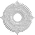 Attica Thermoformed PVC Ceiling Medallion (Fits Canopies up to 5"), 13"OD x 3 1/2"ID x 3/4"P