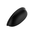 Matte Black Cabinet Pulls Drawer Cup Handles 3 Inch CC, 4 Pack