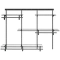4-6 Ft. Charcoal Gray Custom Wire Closet Organizer System Kit