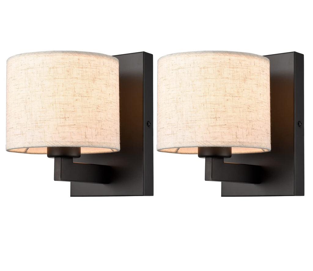 Farmhouse Black Wall Sconces Set of 2