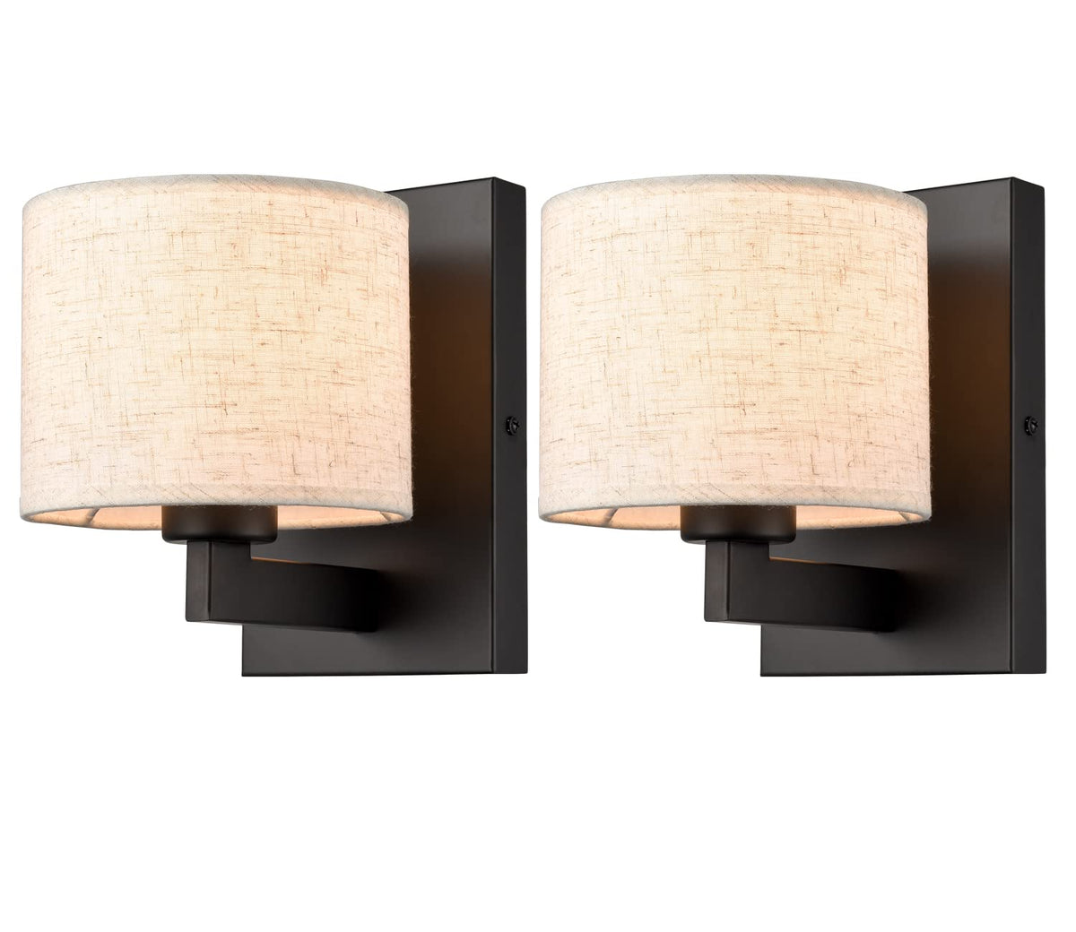 Farmhouse Black Wall Sconces Set of 2