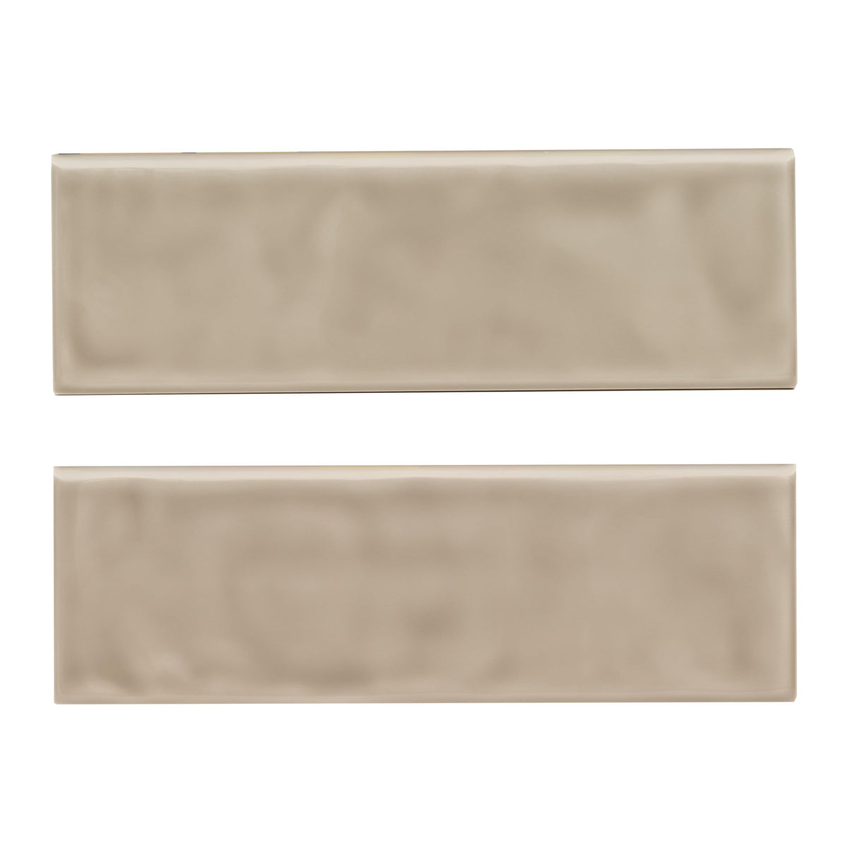 Bullnose Ceramic Subway Wall Tile | Urbano Warm Concrete | 4" x 12"