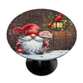 Christmas Decor Round Fitted Tablecloth with Elastic Xmas Gnomes Round Table Cover, Waterproof Non Slip Outdoor Table