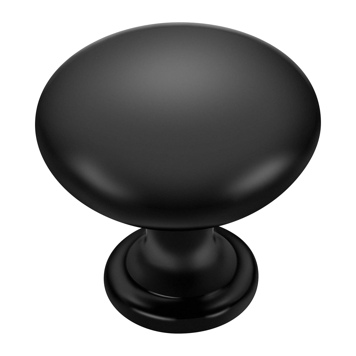 Matte Black Cabinet Knobs, Zinc Knobs Drawer Pulls, 35 Pack