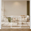 62.5-71.6 Inch Extra Wide Baby Gate, Auto Close Dual Lock Dog Gate