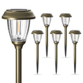 Solar Lights Outdoor 6 PCS, 10/25 LM 2 Lighting Modes Garden Lights