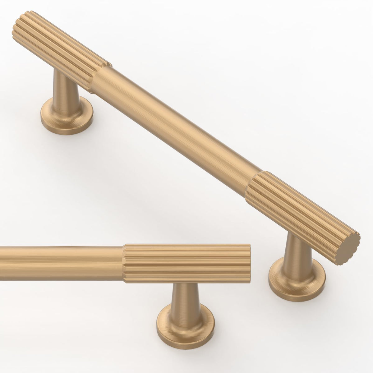 10 Pack Champagne Bronze Cabinet Pulls 3.75 Inch(96mm) Kitchen Cabinet Handles Solid Zinc Alloy Cabinet Hardware