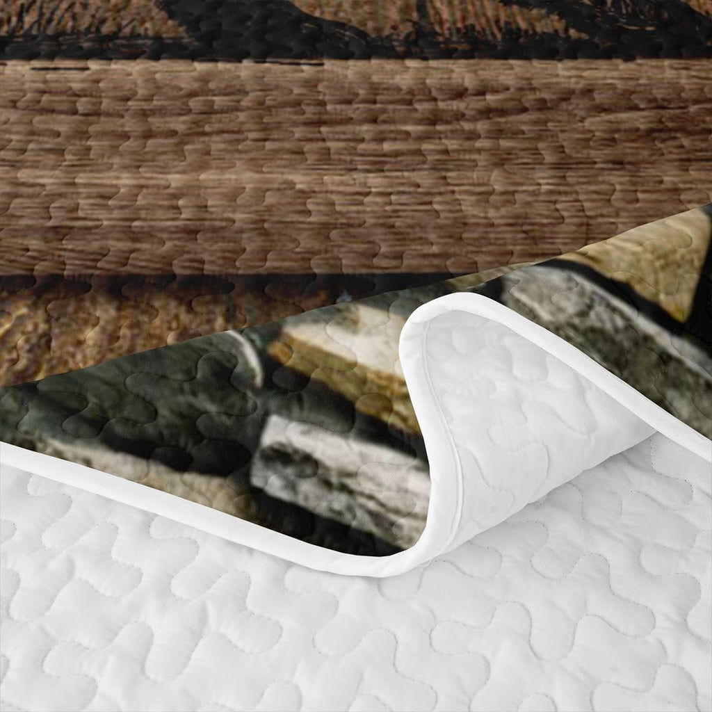Rustic Cabin Bear Lightweight Quilt