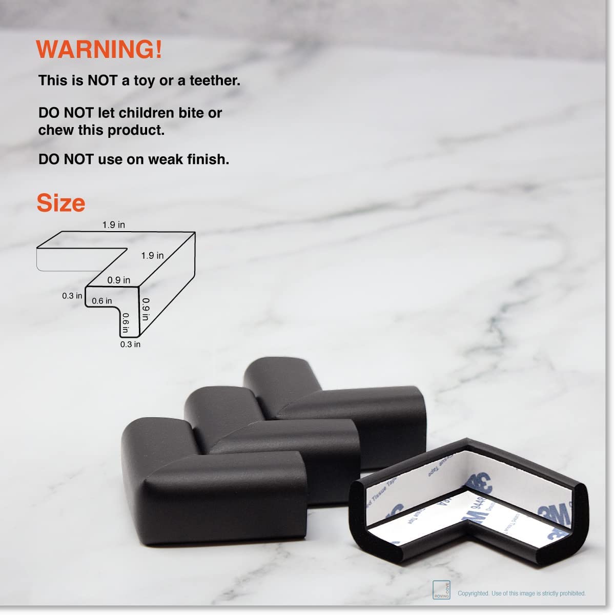 Proof Corner Edge Protector, Small 15ft Edge 4 Corners