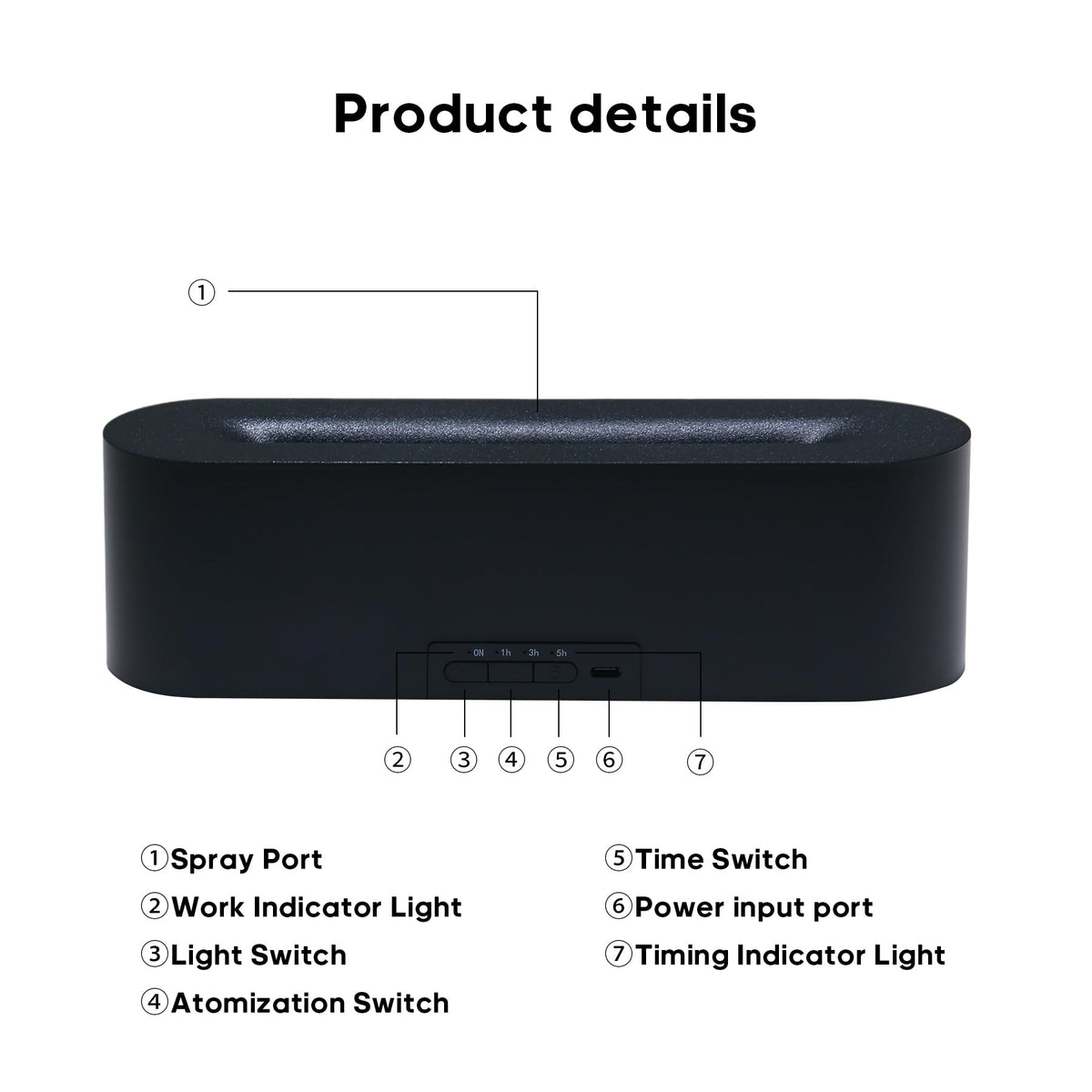 Essential Oil Diffusers, 7 Colors humidifier with Essential Oil Diffuser