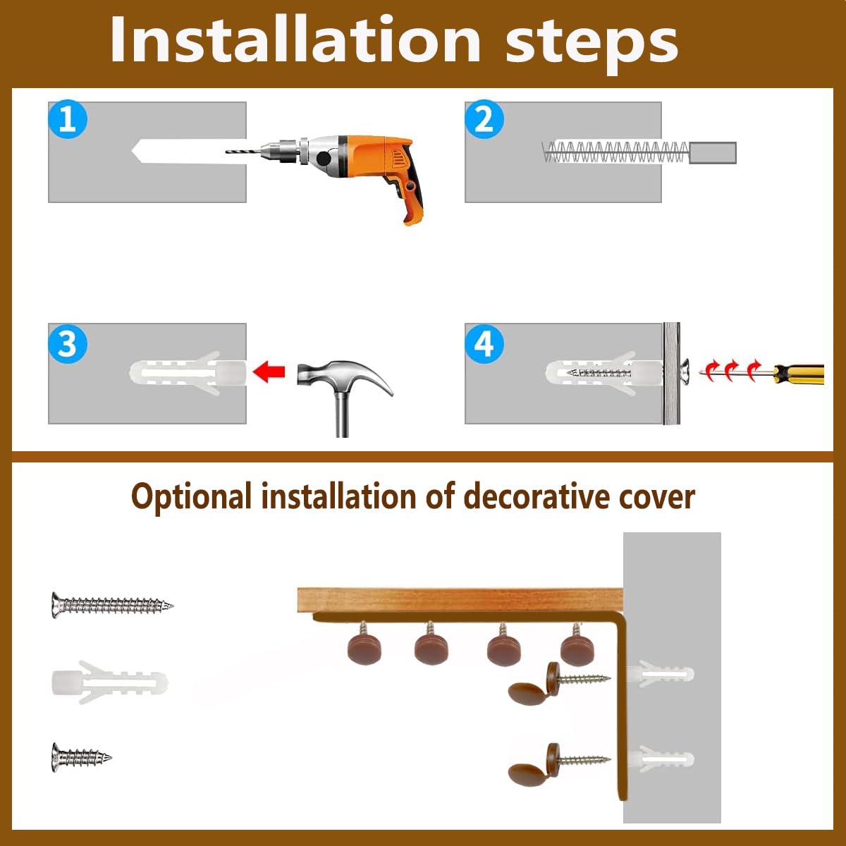 Anti Tip Furniture Anchors for Baby Proofing Furniture Wall Anchor Furniture Dresser Bookshelf Falling Prevention