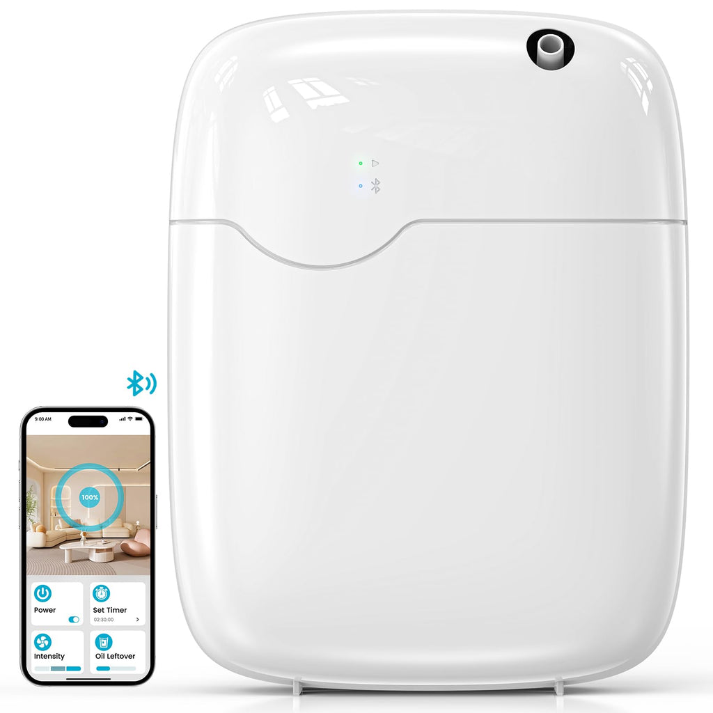 Waterless Essential Oil Diffuser Whole House Lasting Aroma White