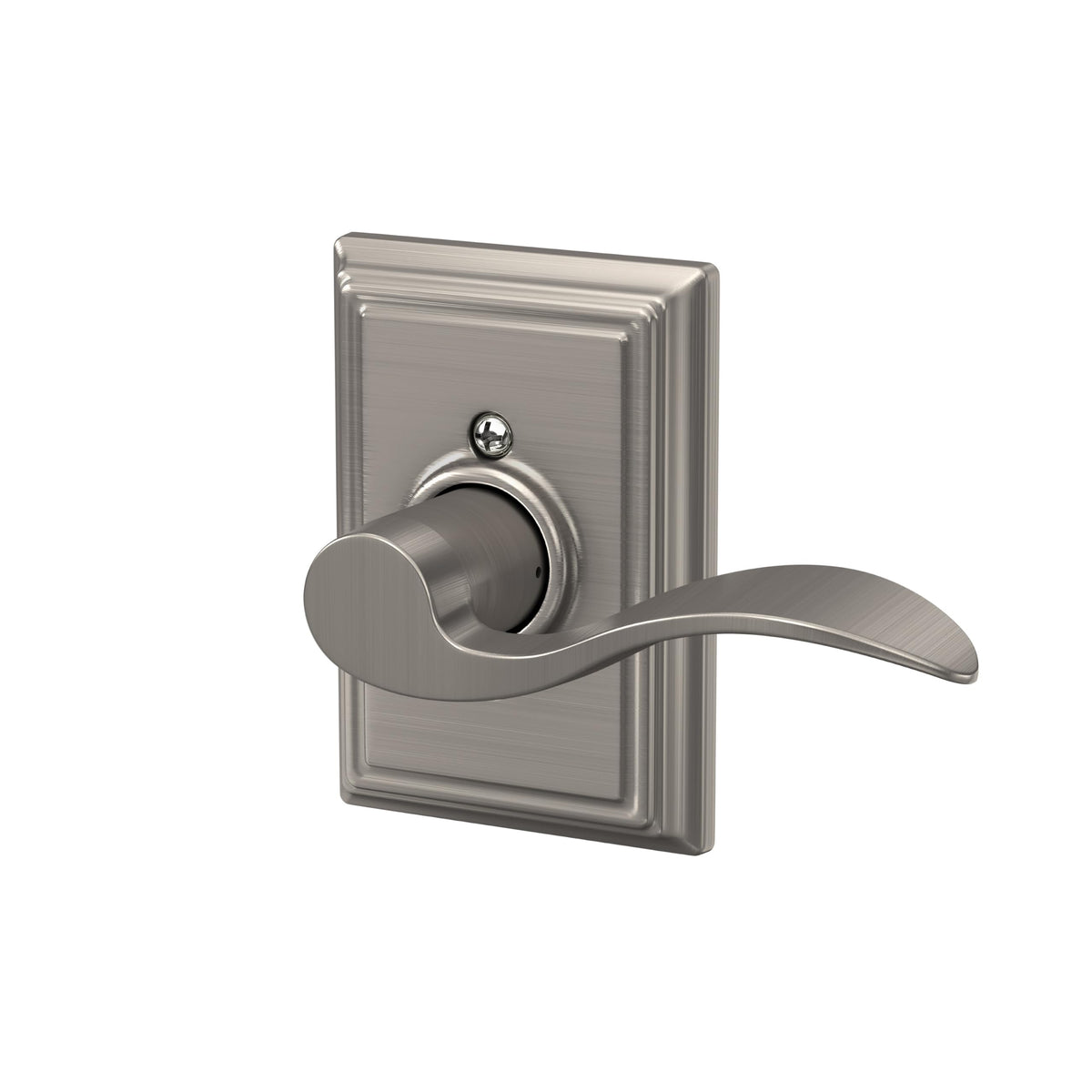 Accent Non-Turning Dummy Door Handle, Right Handed, Satin Nickel