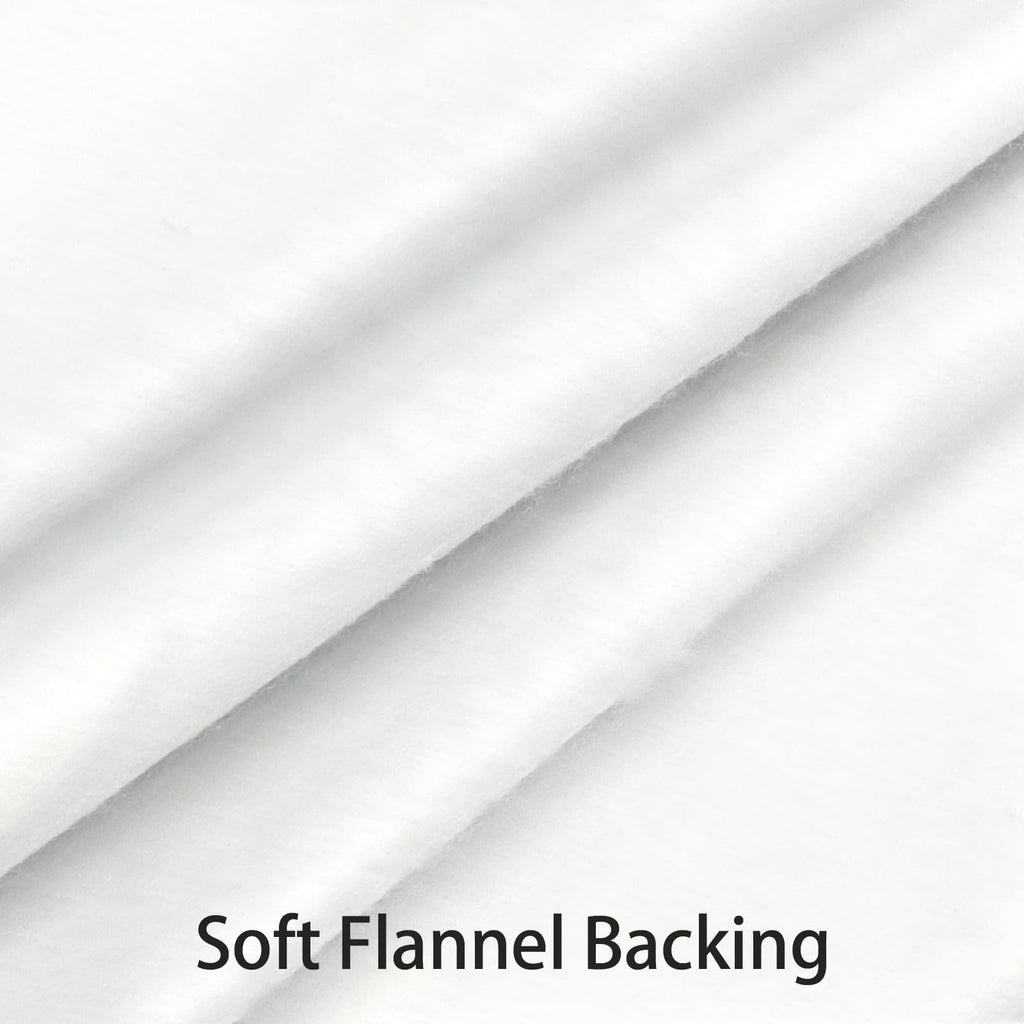 Round Vinyl Fitted Tablecloth with Flannel Backing Elastic Edge Plastic Table Cover - Warm Brich - Waterproof