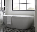 MNO6030SFSO 59" Free Standing Acrylic Soaking Tub with Center Drain - White