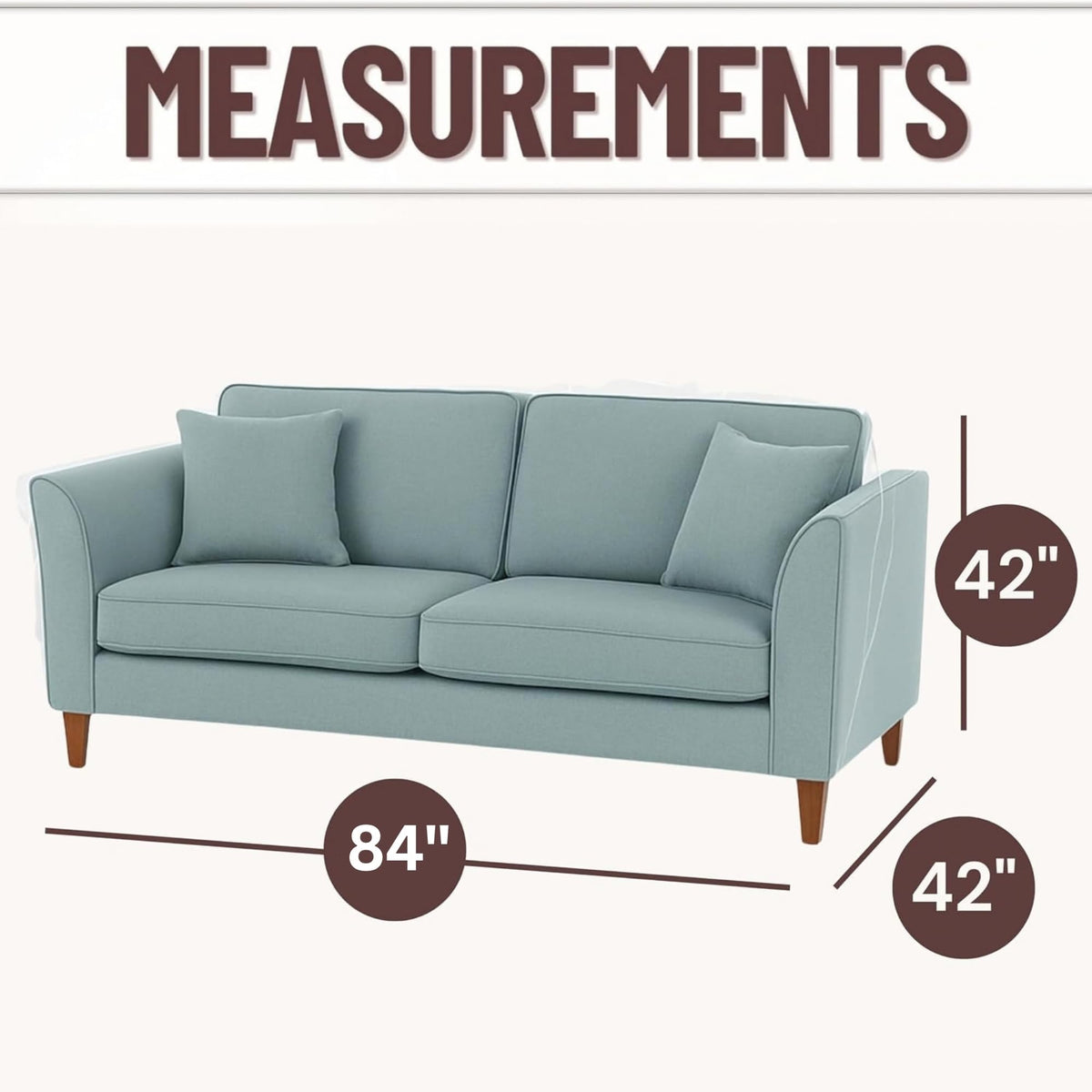 Clear Vinyl Loveseat Cover, Spill-Resistant 2-Seat Sofa Protector