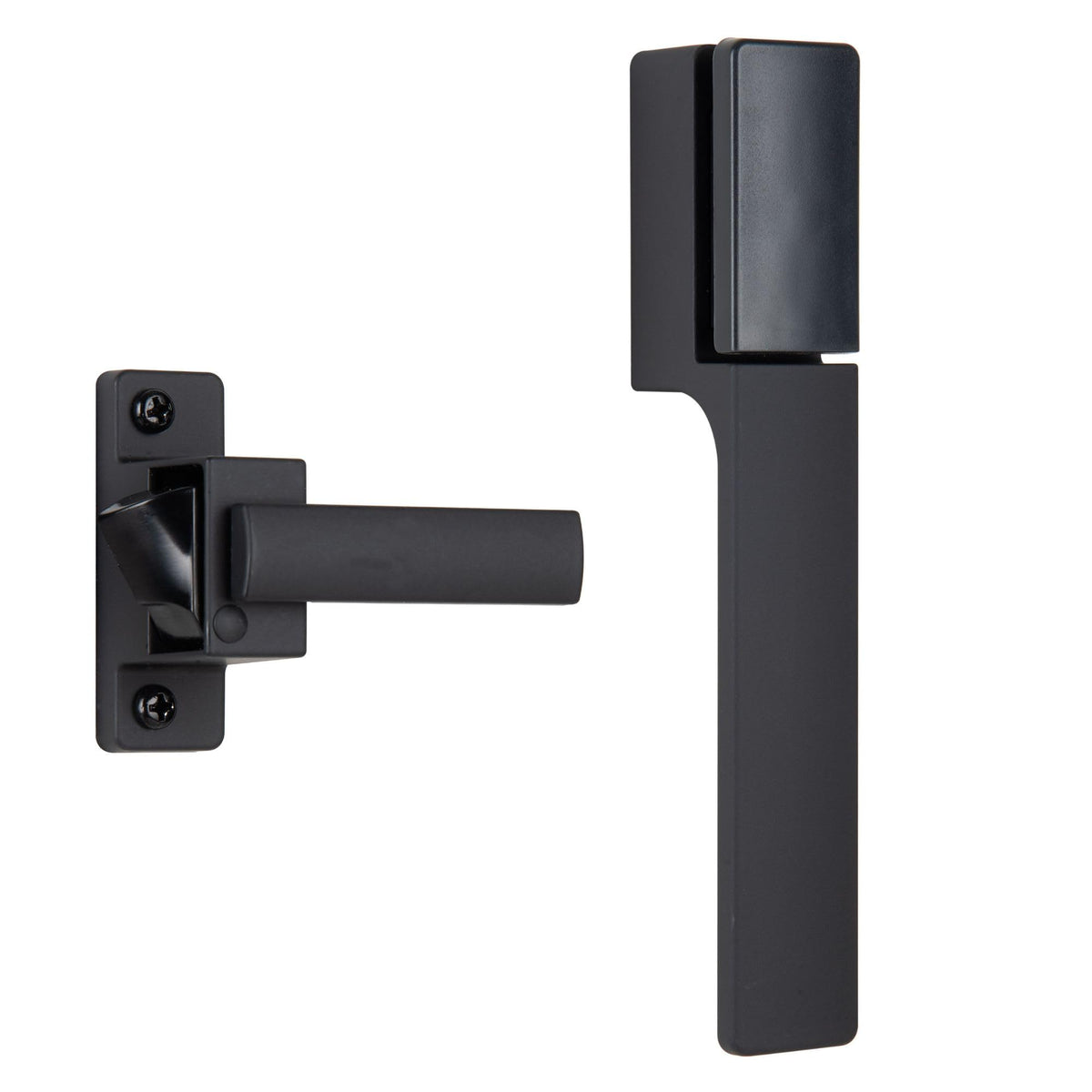 Free Hanging Screen & Storm Door Handle, Black